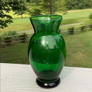 Vtg Anchor Hocking Depression Glass Forest Green